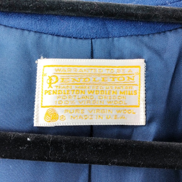 🌞Pendleton Navy Blue Wool Blazer - Picture 3 of 6